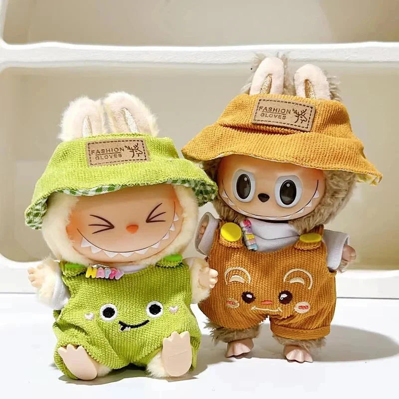 Handmade Labubu Forest Friends Dungaree Outfit