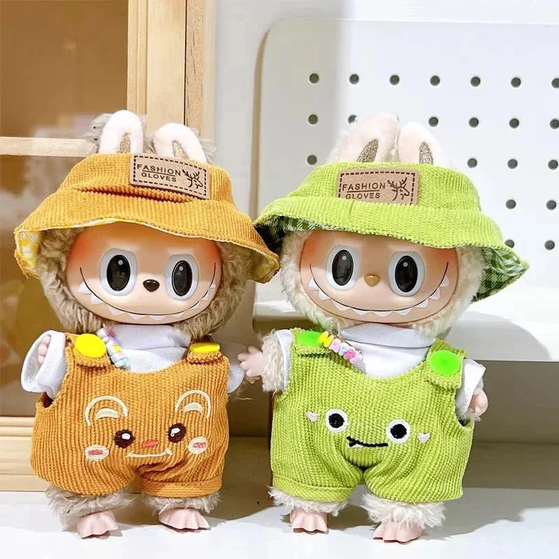 Handmade Labubu Forest Friends Dungaree Outfit