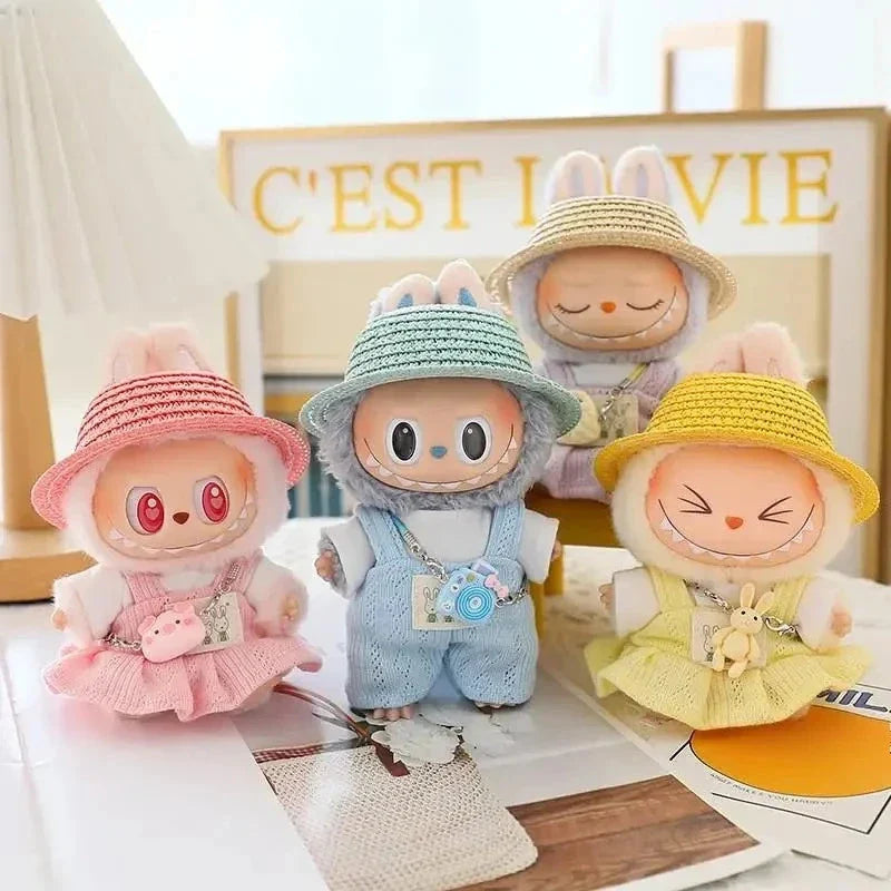 Handmade Pastel Day-Out Labubu Doll Outfit Collection