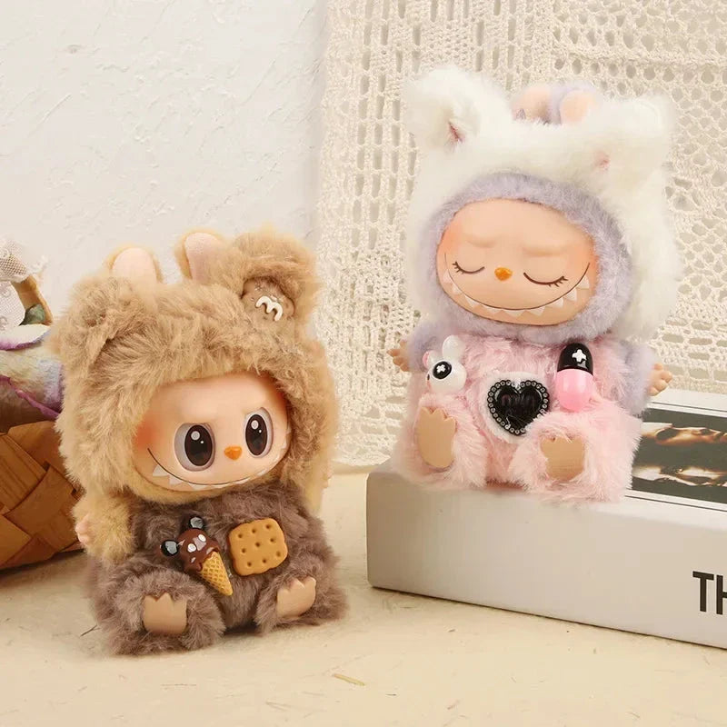 Kawaii Bunny Bear Handmade Labubu Doll Outfit