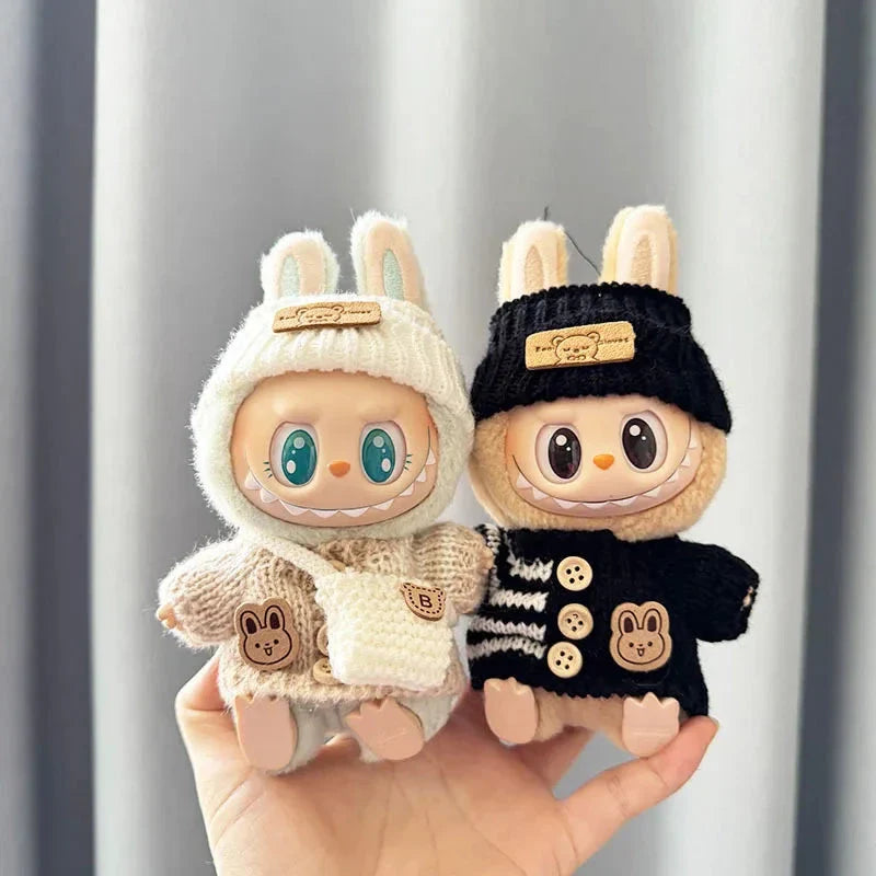 Handmade Labubu Cosy Knitwear Outfits with Accessories