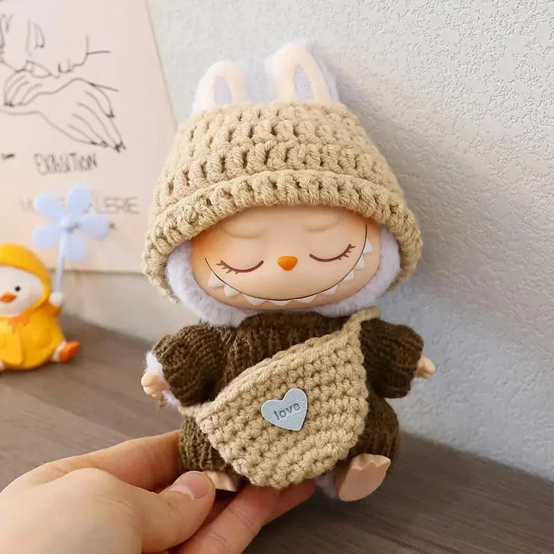 Handmade Labubu Crochet Animal Outfits
